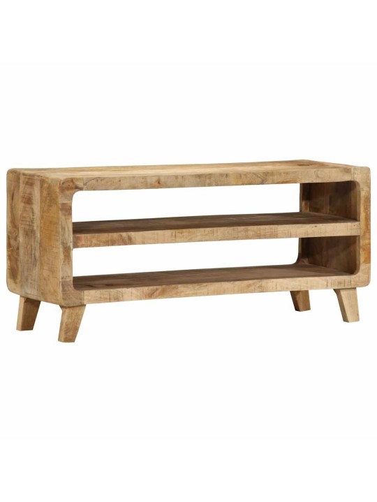 Tv-kaappi 105x46x32 cm massiivipuuta karkea mango