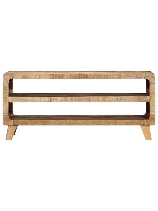 Tv-kaappi 105x46x32 cm massiivipuuta karkea mango