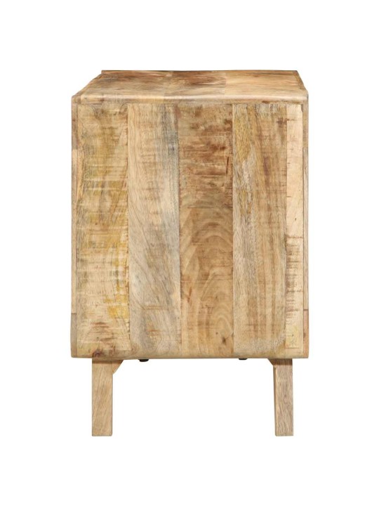 Tv-kaappi 105x46x32 cm massiivipuuta karkea mango