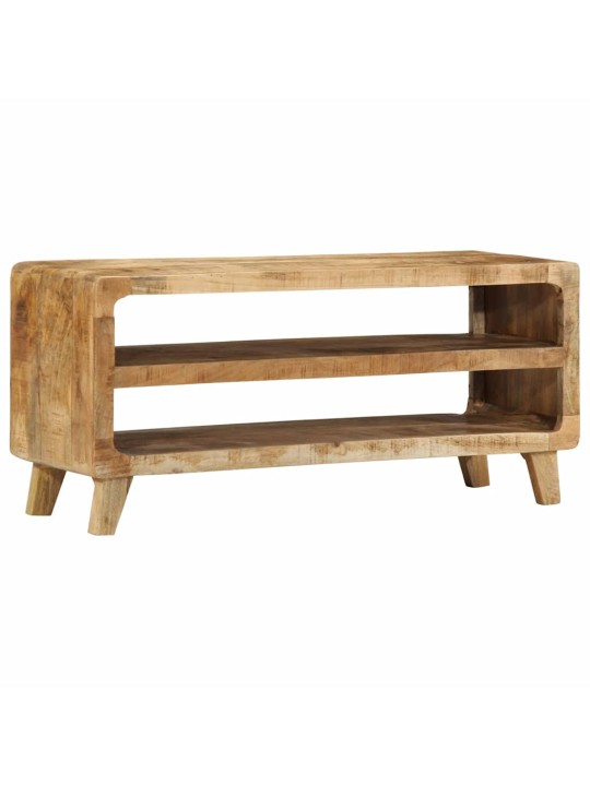 Tv-kaappi 105x46x32 cm massiivipuuta karkea mango