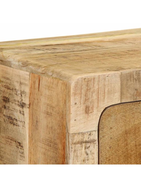 Seinä-tv-kaappi 100x32x25 cm massiivipuuta karkea mango