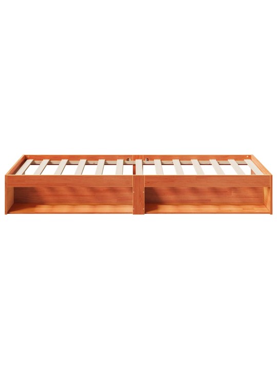 Päiväsänky ilman patjaa wax ruskea 100x200 cm massiivipuu mänty