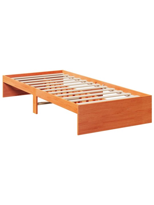Päiväsänky ilman patjaa wax ruskea 100x200 cm massiivipuu mänty