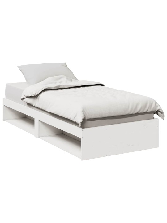 Päiväsänky ilman patjaa valkoinen 75x190 cm massiivipuumänty