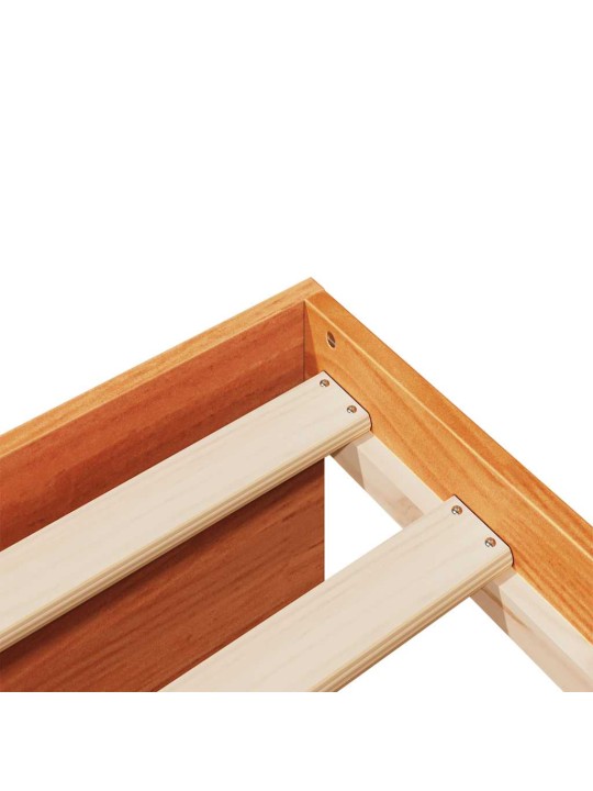 Päiväsänky ilman patjaa wax ruskea 75x190 cm massiivipuu mänty