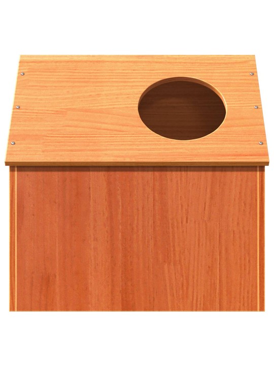 Cat house wax ruskea 41x50x50 cm massiivipuumänty