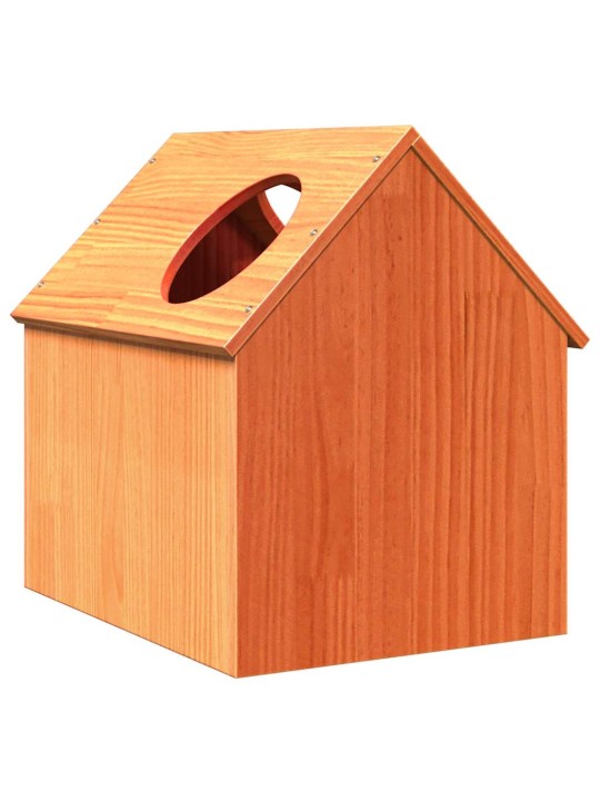 Cat house wax ruskea 41x50x50 cm massiivipuumänty