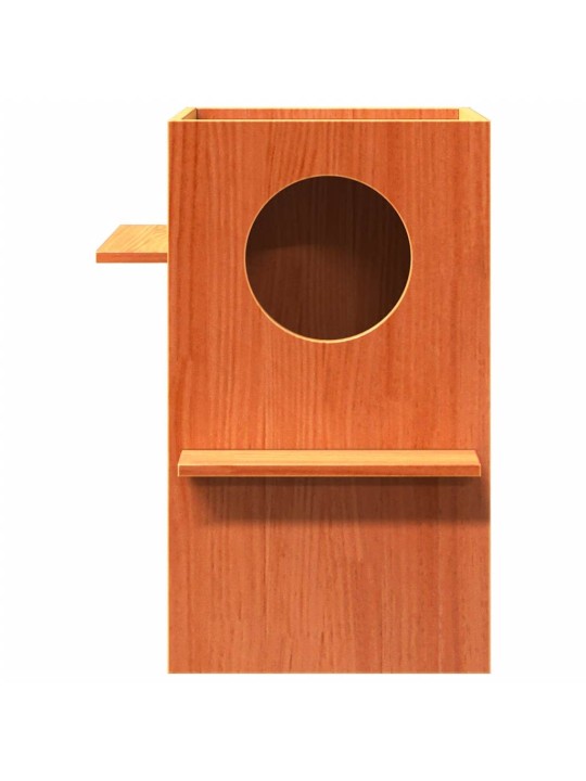 Cat house wax ruskea 43x43x60 cm massiivipuumänty