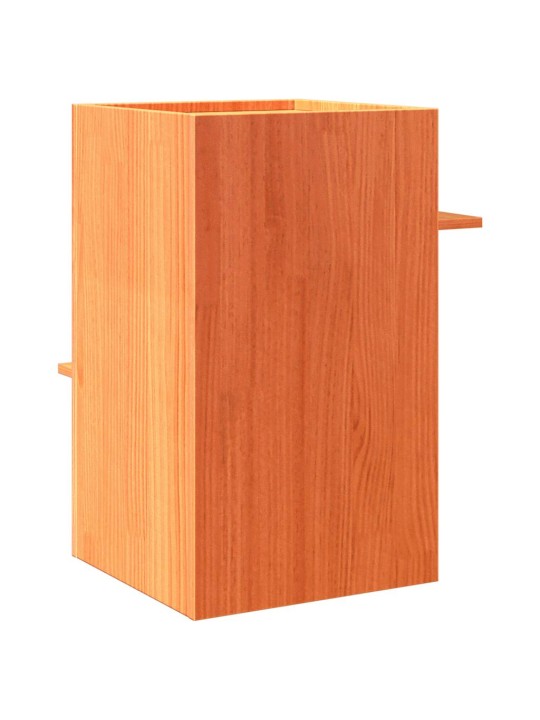 Cat house wax ruskea 43x43x60 cm massiivipuumänty
