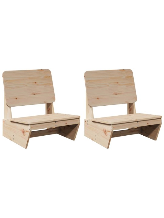 Puutarhatuolit 2 kp 60x64x70,5 cm täysi mänty