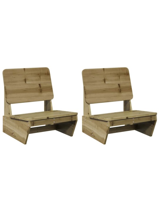 Puutarhatuolit 2 kpl 60x64x70,5 cm kyllästetty mänty