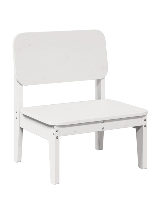 Puutarhatuolit 2 kp valkoinen 60x52,5x72 cm täysi mänty