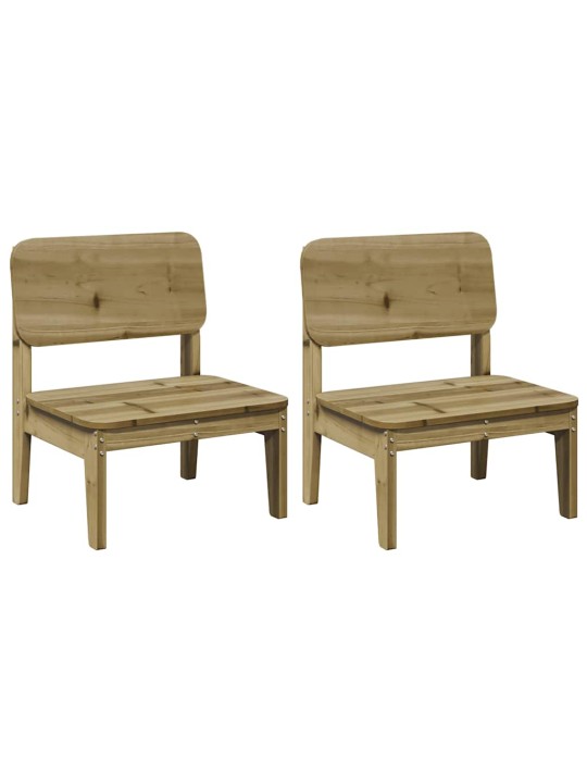 Puutarhatuolit 2 kpl 60x52,5x72 cm kyllästetty mänty