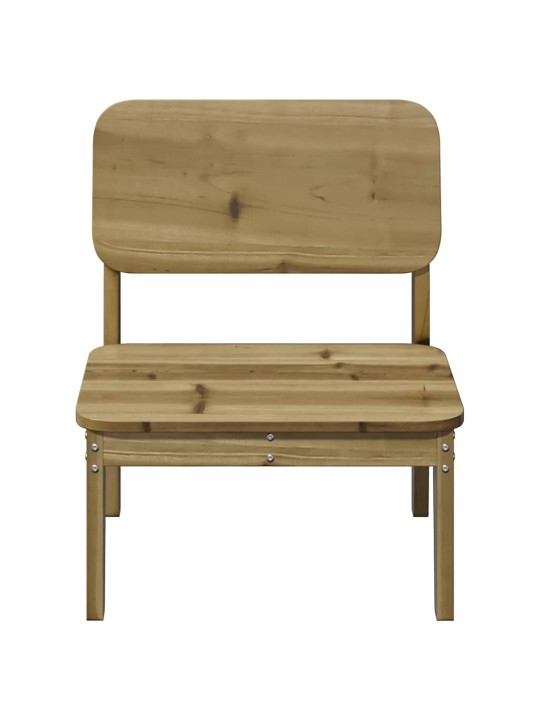 Puutarhatuolit 2 kpl 60x52,5x72 cm kyllästetty mänty