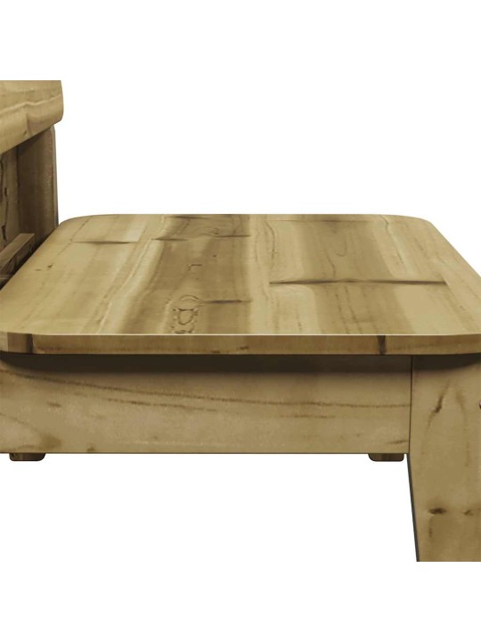 Puutarhatuolit 2 kpl 60x52,5x72 cm kyllästetty mänty
