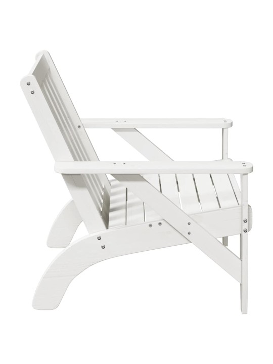 Puutarha adirondack tuoli valkoinen 75x77x77 cm