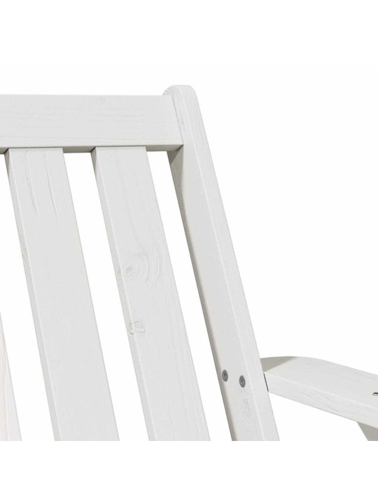 Puutarha adirondack tuoli valkoinen 75x77x77 cm