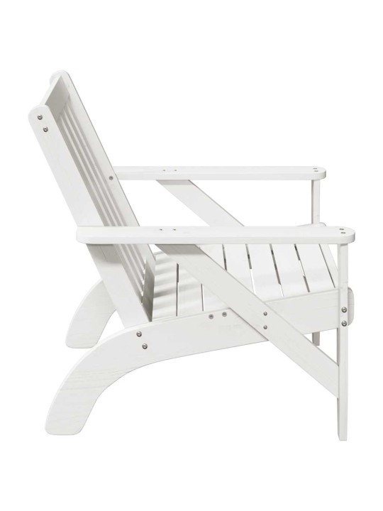 Puutarha adirondack tuolit 2 kpl valkoinen 75x77x77 cm