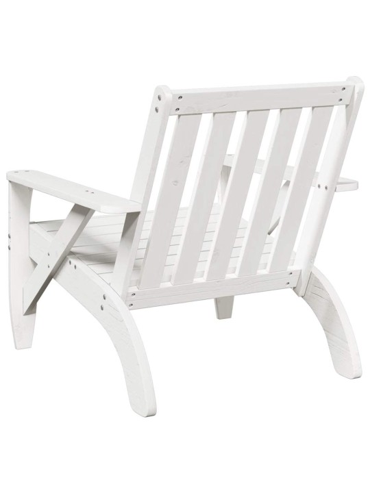 Puutarha adirondack tuolit 2 kpl valkoinen 75x77x77 cm