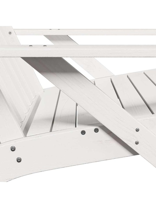 Puutarha adirondack tuolit 2 kpl valkoinen 75x77x77 cm