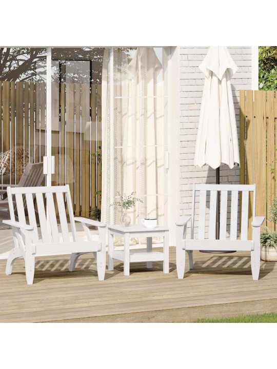 Puutarha adirondack tuolit 2 kpl valkoinen 75x77x77 cm