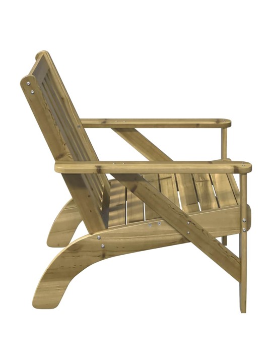 Puutarha adirondack tuolit 2kpl 75x77x77cm kyllästetty puumänty