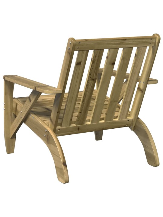 Puutarha adirondack tuolit 2kpl 75x77x77cm kyllästetty puumänty
