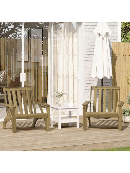 Puutarha adirondack tuolit 2kpl 75x77x77cm kyllästetty puumänty