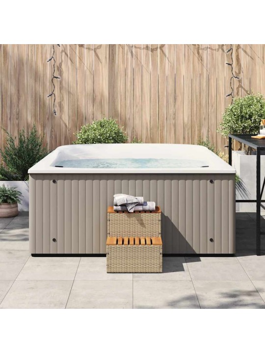 Hot tub step beige 50x50x50,5 cm polyrottinki