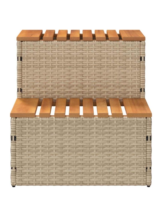 Hot tub step beige 50x50x50,5 cm polyrottinki