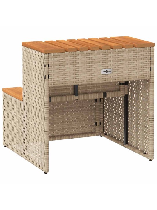 Hot tub step beige 50x50x50,5 cm polyrottinki