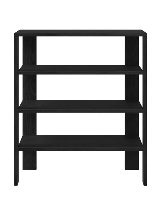 Kenkäteline musta 61x32x70 cm tekninen puu