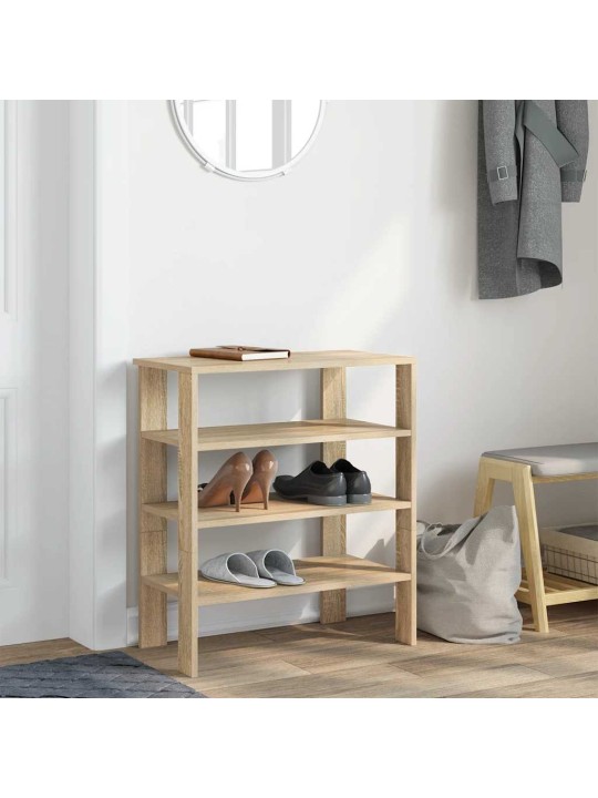 Kenkäteline sonoma oak 61x32x70 cm engineered wood