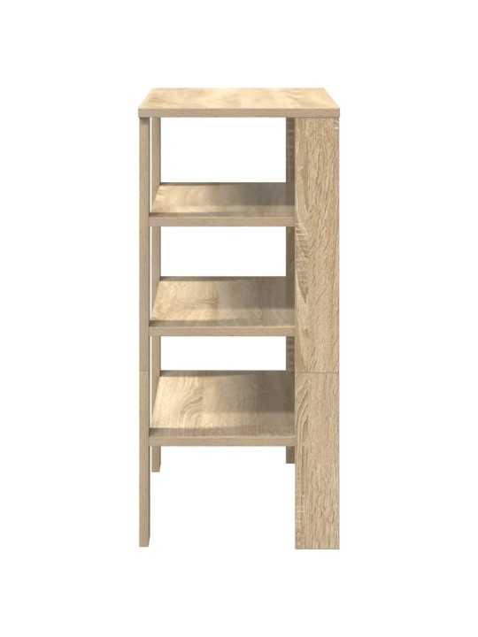 Kenkäteline sonoma oak 61x32x70 cm engineered wood