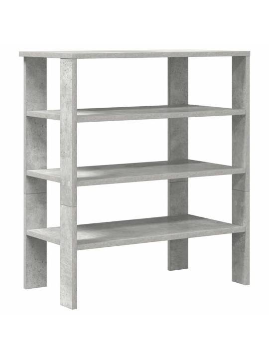 Kenkäteline betoninharmaa 61x32x70 cm tekninen puu