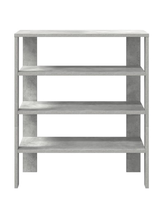 Kenkäteline betoninharmaa 61x32x70 cm tekninen puu