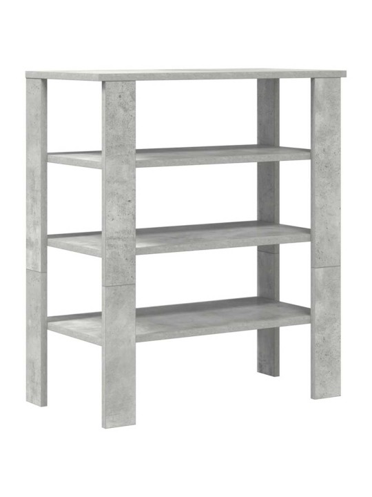 Kenkäteline betoninharmaa 61x32x70 cm tekninen puu