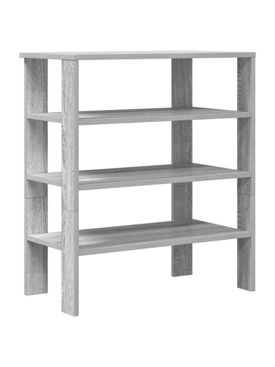 Kenkäteline harmaa sonoma 61x32x70 cm tekninen puu