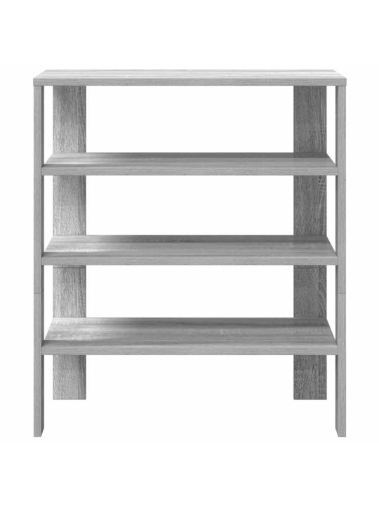 Kenkäteline harmaa sonoma 61x32x70 cm tekninen puu