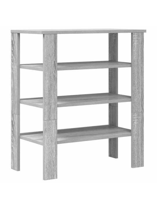 Kenkäteline harmaa sonoma 61x32x70 cm tekninen puu