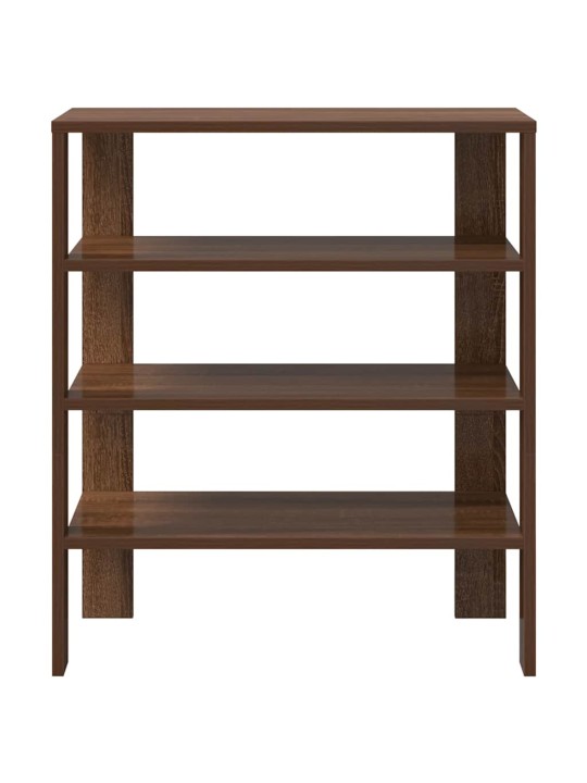 Kenkäteline ruskea tammi 61x32x70 cm tekninen puu