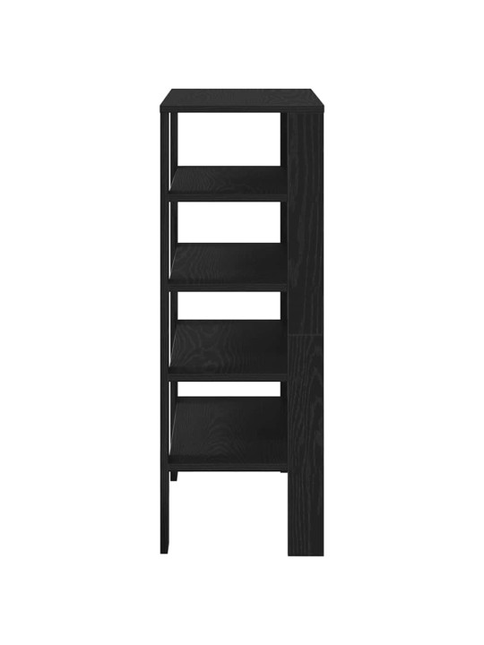 Kenkäteline musta 61x32x87,5 cm tekninen puu