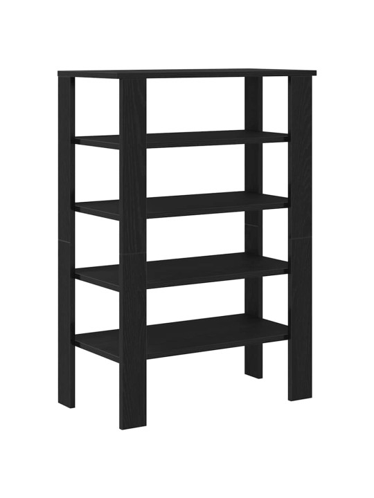 Kenkäteline musta 61x32x87,5 cm tekninen puu