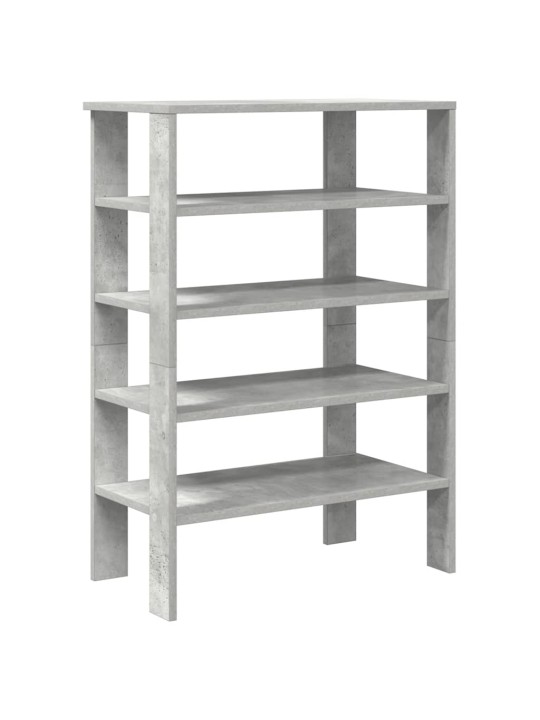Kenkäteline betoninharmaa 61x32x87,5 cm tekninen puu