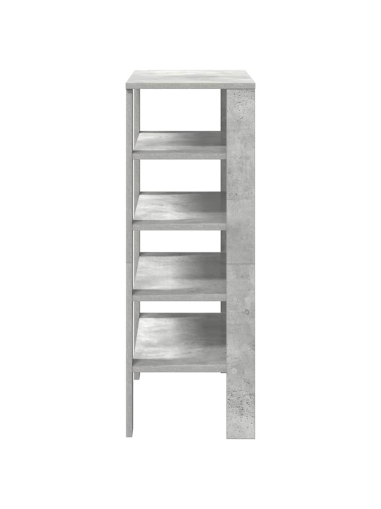 Kenkäteline betoninharmaa 61x32x87,5 cm tekninen puu