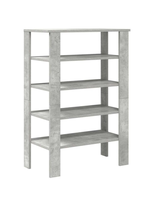 Kenkäteline betoninharmaa 61x32x87,5 cm tekninen puu