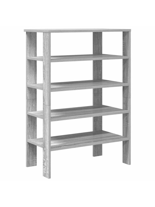 Kenkäteline harmaa sonoma 61x32x87,5 cm tekninen puu
