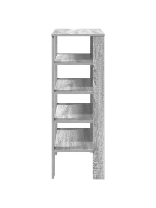 Kenkäteline harmaa sonoma 61x32x87,5 cm tekninen puu