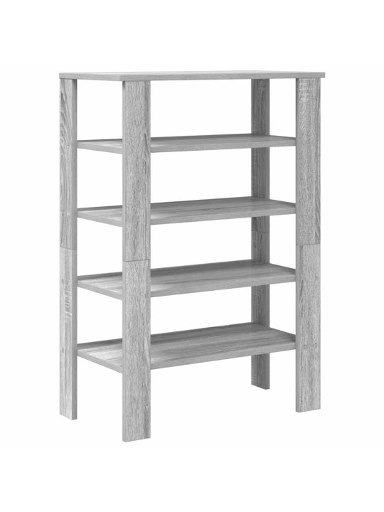 Kenkäteline harmaa sonoma 61x32x87,5 cm tekninen puu