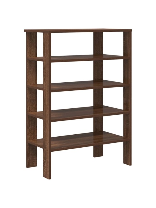 Kenkäteline ruskea tammi 61x32x87,5 cm tekninen puu